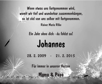 Traueranzeige von Johannes Lehmann von lausitzer_rundschau