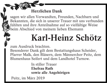 Traueranzeige von Karl-Heinz Schötz von lausitzer_rundschau