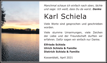 Traueranzeige von Elfriede Schiela von lausitzer_rundschau