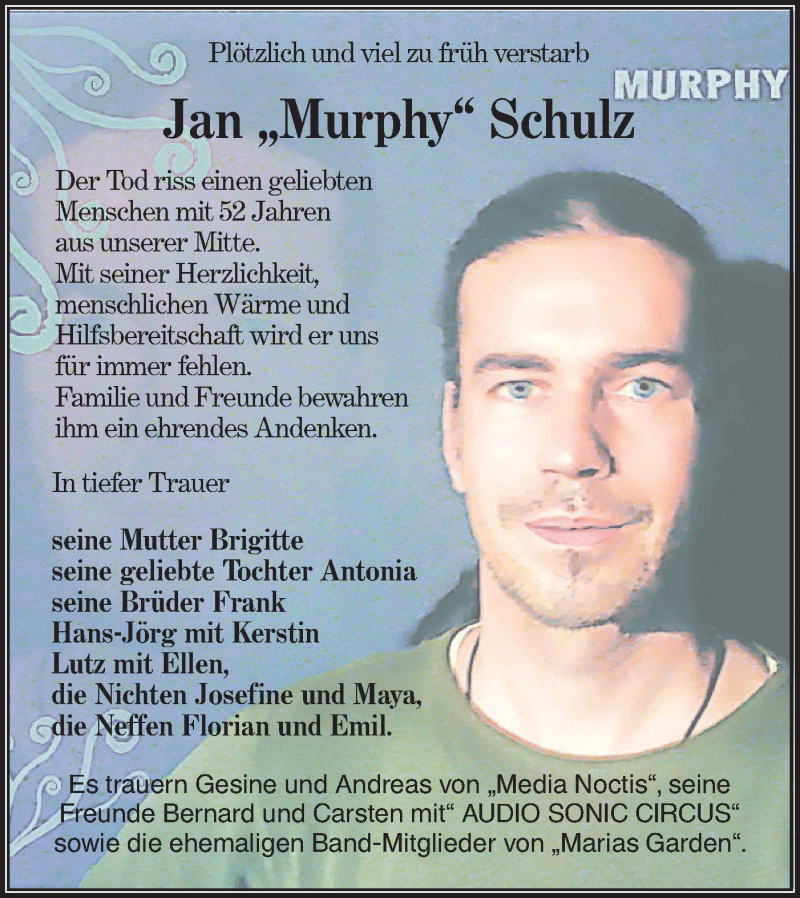  Traueranzeige für Jan Schulz vom 08.03.2022 aus lausitzer_rundschau